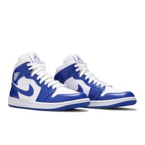 Wmns Air Jordan 1 Mid 'Kentucky Blue' Size 7